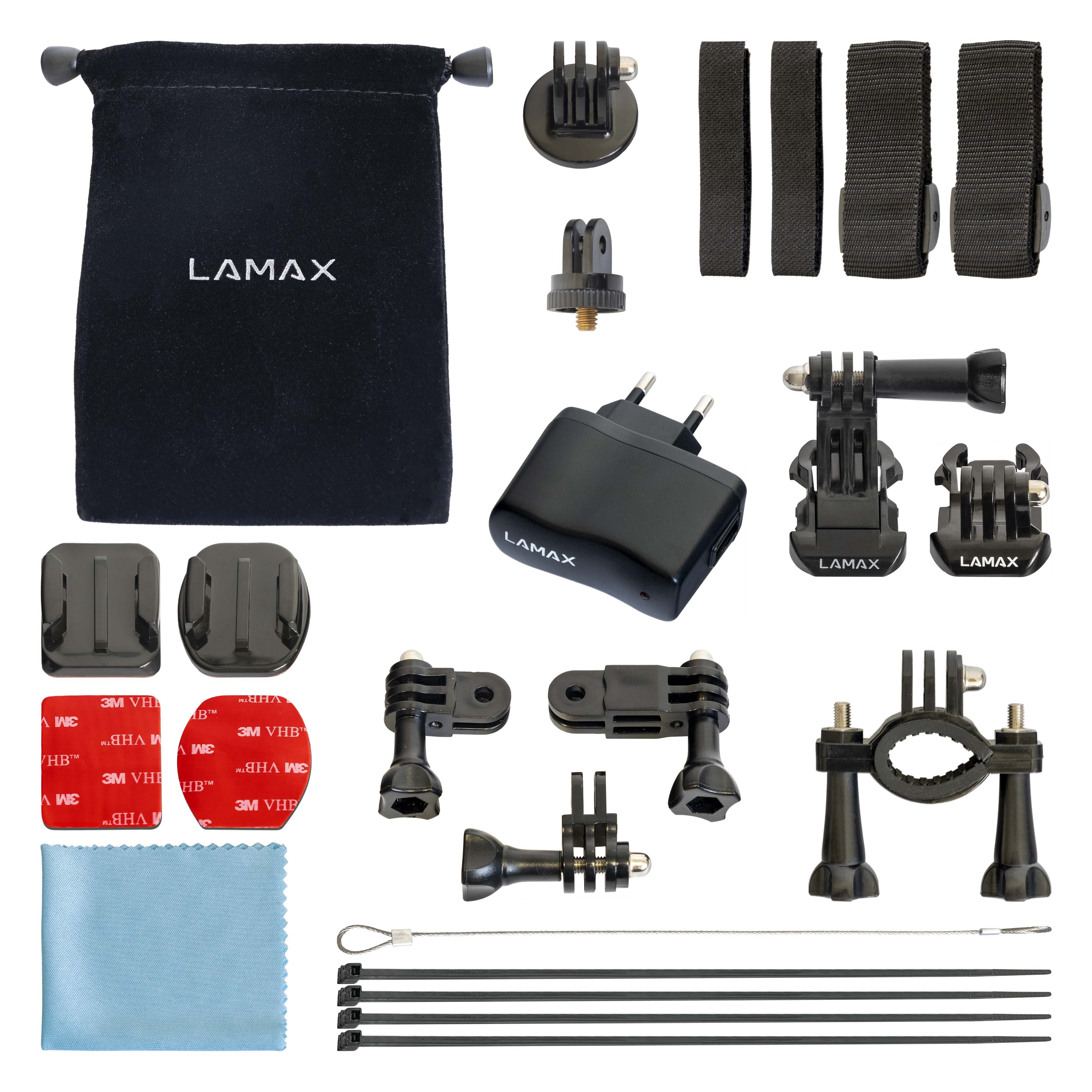 Levně LAMAX Sada příslušenství pro akční kamery L - 15 ks